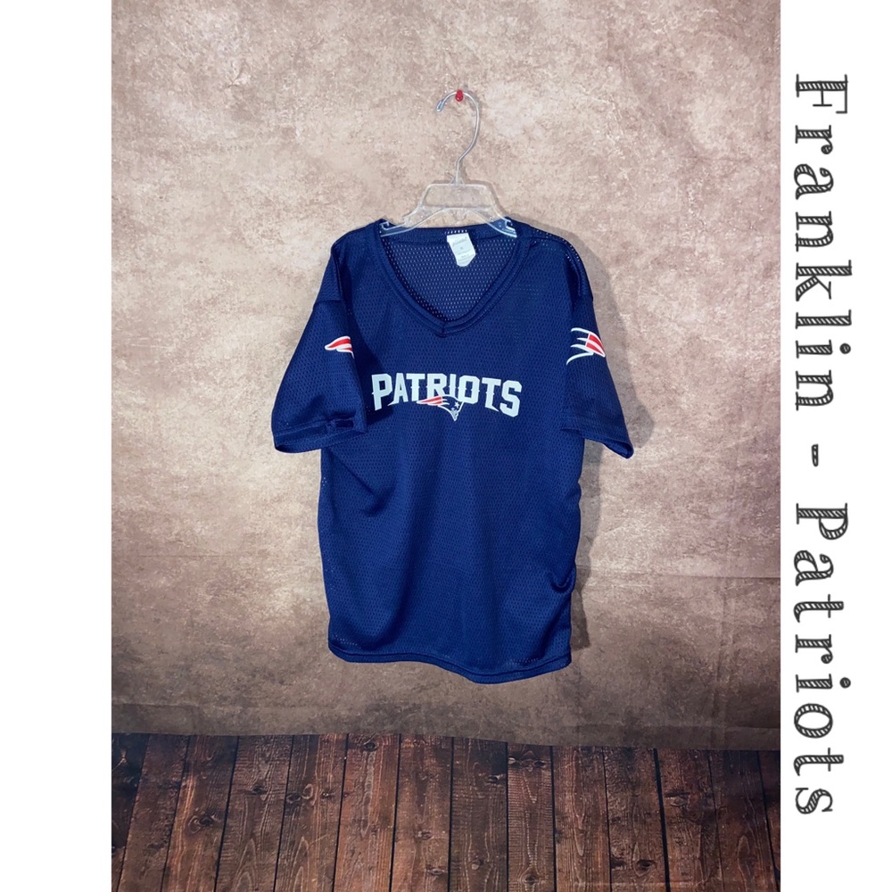 New England Patriots Youth NFL Jersey by Franklin-size M-EUC!